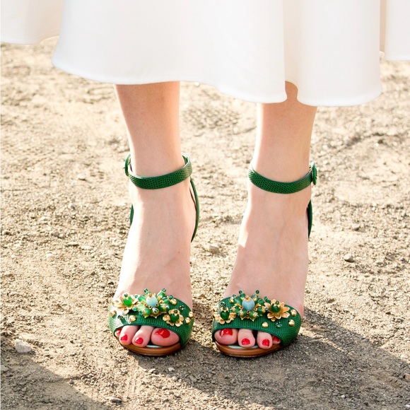 Dolce & Gabbana Sandals Verde Smeraldo size 39 (US 8.5) - Picture 2 of 16